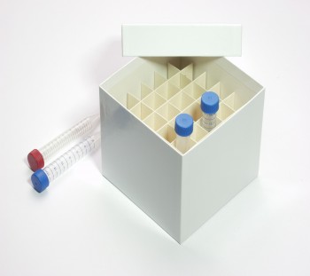 CellBox Maxi Kryobox (Karton standard) 6x6 Fächer, weiss, Höhe 128 mm
