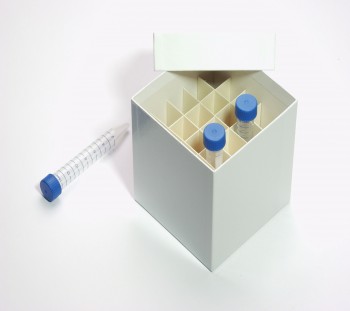CellBox Mini Kryobox (Karton spezial) 5x5 Fächer, weiss, Höhe 128 mm