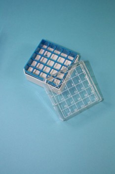 Kryo 25 Kryobox (PC) 5x5 Fächer, blau, Höhe 52 mm fix