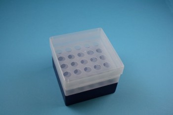 EPPi Kryobox 105 / 5x5 Löcher, violett, Höhe 105 mm fix