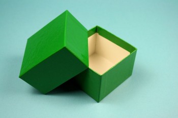 NANU 50 Kryobox (Karton spezial) ohne Facheinteilung, grün, Höhe 50 mm