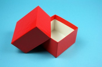 NANU 50 Kryobox (Karton spezial) ohne Facheinteilung, rot, Höhe 50 mm