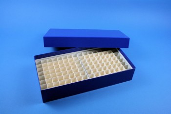 BRAVO 50 lang2 Kryobox (Karton standard) 9x18 Fächer, blau, Höhe 50 mm