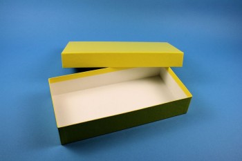 ALPHA 50 lang2 Kryobox (Karton standard) ohne Facheinteilung, gelb, Höhe 50 mm