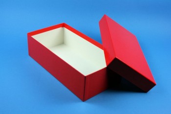 BRAVO 75 lang2 Kryobox (Karton spezial) ohne Facheinteilung, rot, Höhe 75 mm