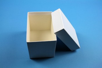 CellBox Mini lang Kryobox (Karton spezial) ohne Facheinteilung, weiss, Höhe 128 mm