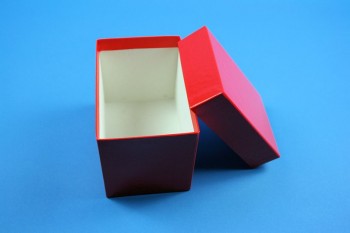 CellBox Mini lang Kryobox (Karton standard) ohne Facheinteilung, rot, Höhe 128 mm