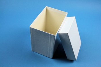 CellBox Maxi lang Kryobox (Karton spezial) ohne Facheinteilung, weiss, Höhe 128 mm