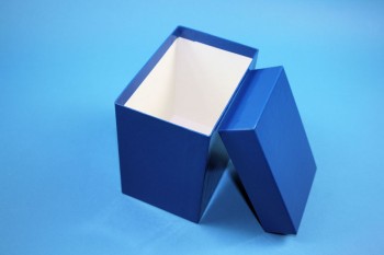 CellBox Maxi lang Kryobox (Karton standard) ohne Facheinteilung, blau, Höhe 128 mm