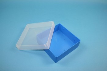 EPPi 50 Kryobox (PP) ohne Facheinteilung, blau, Höhe 52 mm fix