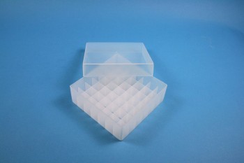 EPPi 45 Kryobox (PP) 7x7 Fächer, transparent, Höhe 45-53 mm variabel
