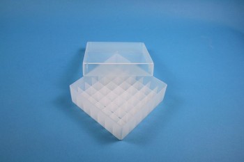 EPPi 50 Kryobox (PP) 7x7 Fächer, transparent, Höhe 52 mm fix