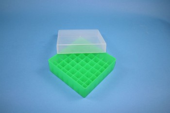 EPPi 45 Kryobox (PP) 7x7 Fächer, neon-grün, Höhe 45-53 mm variabel