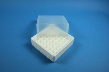 EPPi 75 Kryobox (PP) 7x7 Fächer, weiss, Höhe 75 mm fix