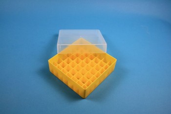 EPPi 50 Kryobox (PP) 7x7 Fächer, gelb, Höhe 52 mm fix