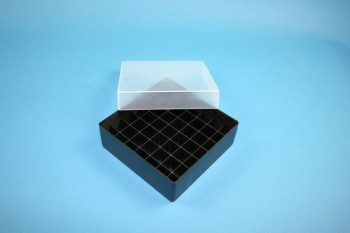 EPPi 45 Kryobox (PP) 7x7 Fächer, schwarz, Höhe 45-53 mm variabel