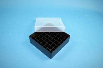 EPPi 50 Kryobox (PP) 7x7 Fächer, schwarz, Höhe 52 mm fix
