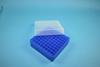 EPPi Kryobox 45 / 9x9 Fächer, neon-blau, Höhe 45-53 mm variabel