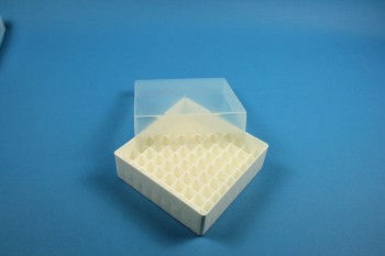 EPPi Kryobox 45 / 9x9 Fächer, weiss, Höhe 45-53 mm variabel