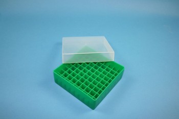 EPPi Kryobox 45 / 9x9 Fächer, grün, Höhe 45-53 mm variabel