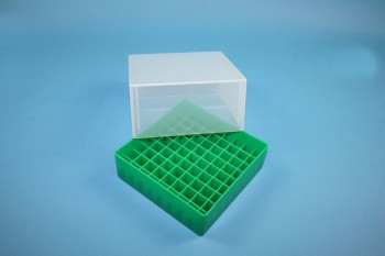 EPPi 95 Kryobox (PP) 9x9 Fächer, grün, Höhe 95 mm fix