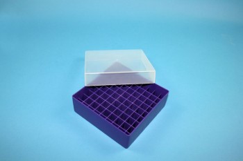 EPPi Kryobox 45 / 9x9 Fächer, violett, Höhe 45-53 mm variabel