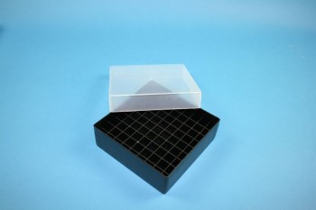 EPPi Kryobox 45 / 9x9 Fächer, schwarz, Höhe 45-53 mm variabel