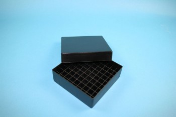 EPPi 50 Kryobox (PP) 9x9 Fächer, black/black, Höhe 52 mm fix