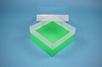 EPPi 70 Kryobox (PP) ohne Facheinteilung, neon-grün, Höhe 70-80 mm variabel