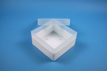 EPPi 70 Kryobox (PP) ohne Facheinteilung, weiss, Höhe 70-80 mm variabel