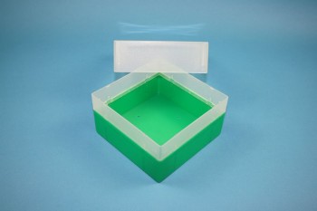 EPPi 102 Kryobox (PP) ohne Facheinteilung, grün, Höhe 102 mm fix
