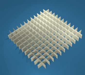 ALPHA Rastereinsatz / 12x12 Fächer / Höhe 15 mm für Kryoboxen, Karton