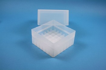 EPPi Kryobox 122 / 7x7 Fächer, transparent, Höhe 122 mm fix