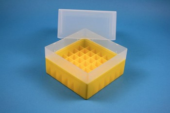 EPPi Kryobox 122 / 7x7 Fächer, gelb, Höhe 122 mm fix