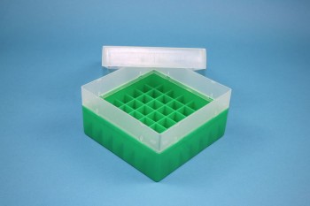 EPPi 80 Kryobox (PP) 7x7 Fächer, grün, Höhe 80 mm fix