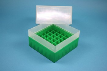 EPPi Kryobox 122 / 7x7 Fächer, grün, Höhe 122 mm fix