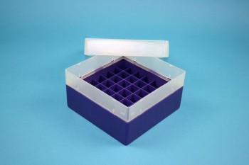 EPPi 80 Kryobox (PP) 7x7 Fächer, violett, Höhe 80 mm fix