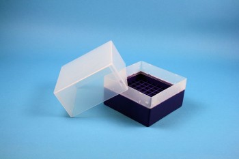 EPPi 122 Kryobox (PP) 9x9 Fächer, violett, Höhe 122 mm fix