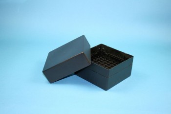 EPPi 102 Kryobox (PP) 9x9 Fächer, black/black, Höhe 102 mm fix