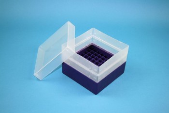 EPPi 105 Kryobox (PP) 9x9 Fächer, violett, Höhe 105 mm fix