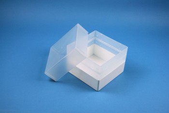 EPPi 128 Kryobox (PP) ohne Facheinteilung, weiss, Höhe 128 mm fix