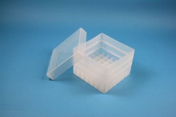 EPPi Kryobox 105 / 7x7 Fächer, transparent, Höhe 105 mm fix