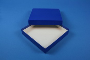BRAVO 25 Kryobox (Karton standard) ohne Facheinteilung, blau, Höhe 25 mm