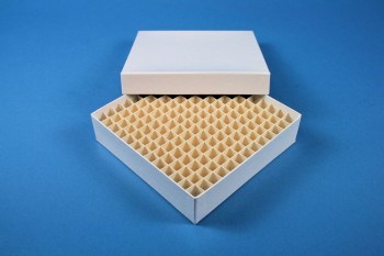 ALPHA 32 Kryobox (Karton spezial) 13x13 Fächer, weiss, Höhe 32 mm