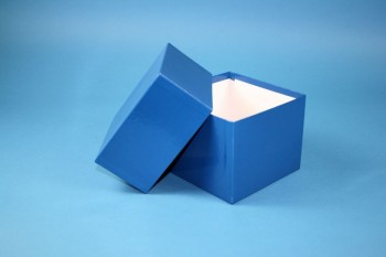DELTA 130 Kryobox (Karton standard) ohne Facheinteilung, blau, Höhe 130 mm