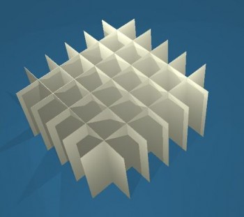 ALPHA Rastereinsatz / 6x6 Fächer / Höhe 65 mm für Kryoboxen, Karton