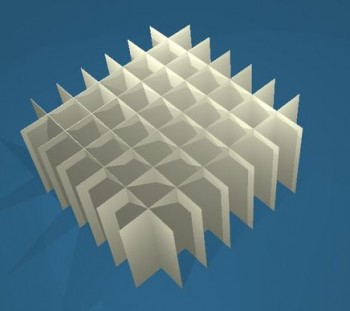 ALPHA Rastereinsatz / 7x7 Fächer / Höhe 65 mm für Kryoboxen, Karton