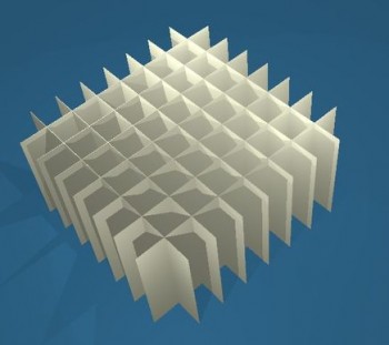 ALPHA Rastereinsatz / 8x8 Fächer / Höhe 65 mm für Kryoboxen, Karton