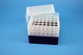 EPPi 128 Kryobox (PP) 7x7 Löcher, violett, Höhe 128 mm fix