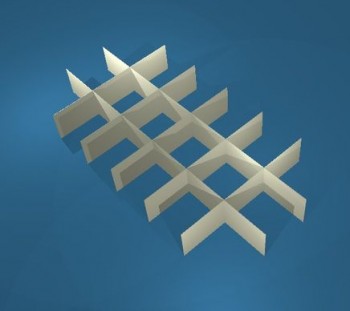 BRAVO lang Rastereinsatz / 3x6 Fächer / Höhe 30 mm für Kryoboxen, Karton